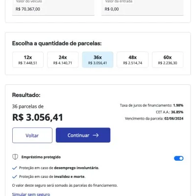 Simulador de Financiamento